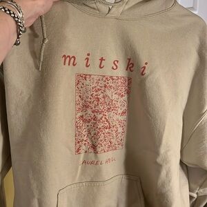 Mitski - Laurel Hell cream/ light tan colored hoodie